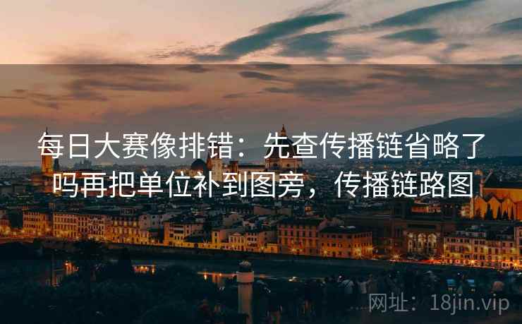 每日大赛像排错:先查传播链省略了吗再把单位补到图旁,传播链路图 每日大赛像排错:先查传播链省略了吗再把单位补到图旁,传播链路图